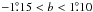 \hbox{$-1\fdg15 < b < 1\fdg10$}