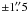 Mathematical equation: \hbox{$\pm 1\farcs5$}