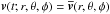 \hbox{$\vec{v}(t;r,\theta,\phi)=\overline{\vec{v}}(r,\theta,\phi)$}