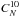 \hbox{$C_N^{10}$}