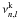 Mathematical equation: \hbox{$\nu_{n, l}^{\rm k}$}