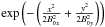 Mathematical equation: \hbox{$\exp\left(-\left(\frac{x^2}{2B_{0x}^2}+\frac{y^2}{2B_{0y}^2}\right)\right)$}