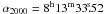 Mathematical equation: \hbox{$\alpha_{2000} = 8^{\mathrm h}13^{\mathrm m} 33\fs52$}