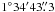 \hbox{$1^\circ\hspace{0.1mm}34'\hspace{0.1mm}43\farcs3$}