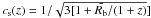 Mathematical equation: \hbox{$c_{\rm s}(z)=1/\sqrt{3[1+\bar{R_{\rm b}}/(1+z)}]$}