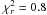 \hbox{$\chi_{r}^{2}=0.8$}