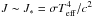 \hbox{$J \sim J_{*} = \sigma T_{\rm eff}^{4}/c^{2}$}