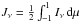 Mathematical equation: \hbox{$\Jnu = {1 \over 2} \int_{-1}^1 \Inu \,\d \mu$}