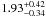 \hbox{$1.93^{+0.42}_{-0.34}$}
