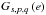 \hbox{$G_{s,p,q}\left(e\right)$}