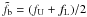 Mathematical equation: \hbox{$\tilde{f_{\rm b}} = (f_{\rm U}+f_{\rm L})/2$}