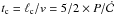 Mathematical equation: \hbox{$t_{\rm c} = \ell_{\rm c}/v = 5/2 \times P/\dot{{\cal C}}$}