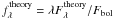 Mathematical equation: \hbox{$f_{\lambda}^\mathrm{theory}=\lambda F_{\lambda}^\mathrm{theory}/F_\mathrm{bol}$}