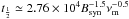 \hbox{$t_{\frac{1}{2}}\simeq2.76\times10^{4}B_{\rm syn}^{-1.5}\nu_{\rm m}^{-0.5}$}