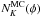 Mathematical equation: \hbox{$N_K^\text{MC}(\phi)$}