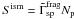 Mathematical equation: \hbox{$S^{\rm ism}=\tilde\Gamma^{\rm frag}_{\rm sp}N_{\rm p}$}