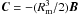 \hbox{$\vec C = -(R_{\rm m}^{3}/2) {\vec B}$}