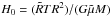 \hbox{$H_{0} = (\tilde{R} T R ^{2})/ (G \tilde{\mu } M)$}