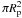 \hbox{$\pi R_{\rm p}^{2}$}