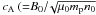 Mathematical equation: \hbox{$\ca\:({=}B_0/\!\sqrt{\muo m_{\rm p} n_0}$}