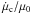 \hbox{$\dot \mu_{\rm c}/ \mu_0$}