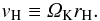 \begin{equation} v_{\rm H} \equiv \varOmega_{\rm K} r_{\rm H}. \end{equation}