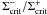 \hbox{$\Sigma_{\mathrm{crit}}^-/\Sigma_{\mathrm{crit}}^+$}