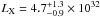 Mathematical equation: \hbox{$L_{\rm X}=4.7^{+1.3}_{-0.9}\times10^{32}$}
