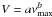 \hbox{$V = a\nu_{\max}^b$}