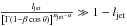 Mathematical equation: \hbox{$\frac{l_{\rm jet}}{\left [\Gamma\left (1-\beta \cos \theta \right)\right]^{n_{\rm jet}-\alpha }}\gg 1-l_{\rm jet}$}