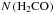 Mathematical equation: \hbox{$N\left(\mathrm{H}_2\mathrm{CO}\right)$}