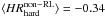Mathematical equation: \hbox{$\langle\pedap{HR}{hard}{non-RL}\rangle=-0.34$}