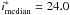 Mathematical equation: \hbox{$i^\ast_{\rm median}=24.0$}