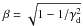 Mathematical equation: \hbox{$\beta = \sqrt{1-1/\gamma_{\rm d}^2}$}