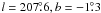 Mathematical equation: \hbox{$l=207\fdg6, b=-1\fdg3$}
