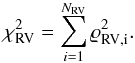 Mathematical equation: \begin{equation} \chi^2\iRV = \sum_{i=1}^{N\iRV} \RESIDnorm_{\mathrm{RV,i}}^2.\label{eq_chi_sq_RV_simple} \end{equation}