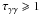 Mathematical equation: \hbox{$\tau_{\gamma \gamma}\geqslant1$}