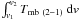 Mathematical equation: \hbox{$\int_{v_1}^{v_2} T_{{\rm mb}\ (2-1)}\ {\rm d}{v}$}