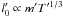 Mathematical equation: \hbox{$l'_0\propto m'T'^{1/3}$}