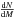 Mathematical equation: \hbox{$\frac{{\rm d}N}{{\rm d}M}$}