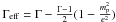 Mathematical equation: \hbox{$\Gamma_{\mathrm{eff}} =\Gamma - \frac{\Gamma-1}{2}(1 - \frac{m_{\rm p}^2}{e^2})$}