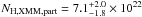 Mathematical equation: \hbox{$N_{\rm H, {\rm XMM, part}} = 7.1^{+2.0}_{-1.8} \times 10^{22}$}