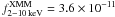 Mathematical equation: \hbox{$f^{\rm XMM}_{2-10\,{\rm keV}}=3.6\times10^{-11}$}