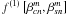 Mathematical equation: \hbox{$f^{(1)}\left[\beta_{cn}^m,\beta_{sn}^m \right] $}