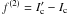 Mathematical equation: \hbox{$ f^{(2)}=I'_{\rm c}-I_{\rm c}$}