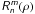 Mathematical equation: \hbox{$\mathsfsl{R_n^m(\rho)}$}