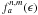 Mathematical equation: \hbox{$f^{n,m}_a(\epsilon)$}