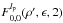 Mathematical equation: \hbox{$F_{0,0}^{l_{\rm p}}( \rho',\epsilon,2)$}