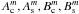 Mathematical equation: \hbox{$A_{\rm c}^m,A_{\rm s}^m,B_{\rm c}^m,B_{\rm s}^m$}
