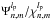 Mathematical equation: \hbox{$\Psi_{n,m}^{l_{\rm p}}/\chi_{n,m}^{l_{\rm p}}$}